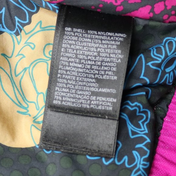 The North Face Goose Down Jacket Womens Small Pink Winter Snow Ski Parka Ladies - Picture 13 of 16